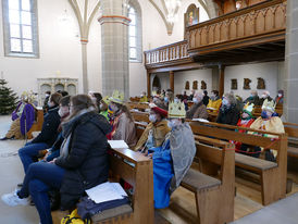 Diözesale Aussendung der Sternsinger des Bistums Fulda in St. Crescentius (Foto: Karl-Franz Thiede)